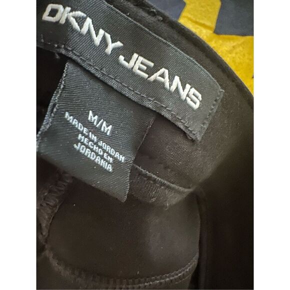 DKNY Black Straight Leg Stretch Jeans Size Medium NWOT - Picture 4 of 5